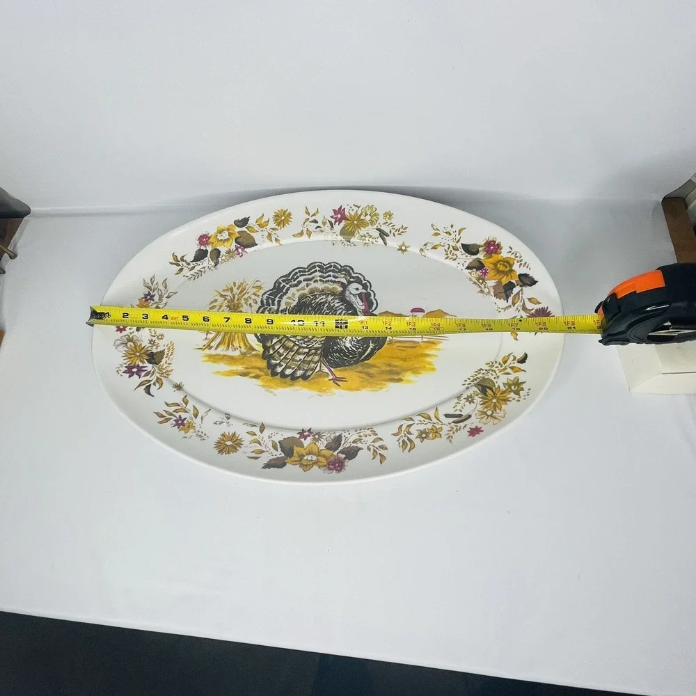 Vintage Apollo Ware Melmac By‎ Alexander Barna Turkey Day Thanksgiving Platter